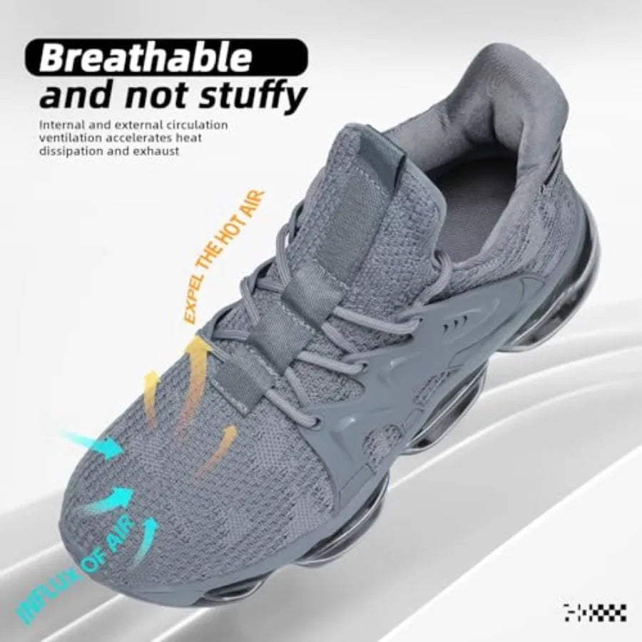 Mens Running Shoes Breathable Walking Tennis