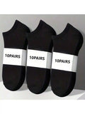 10 Pairs of Thin Unisex Ankle Socks