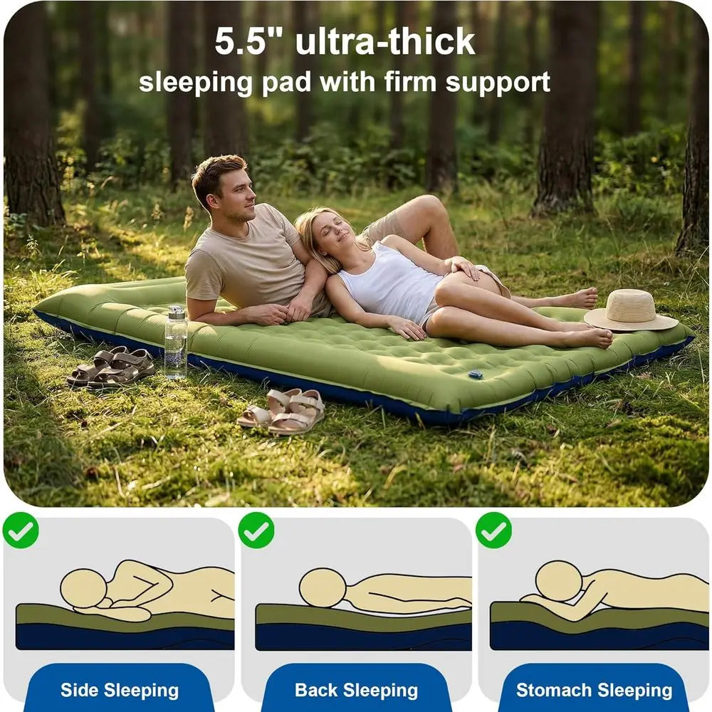 Ultra-Thick 5.5 Camping Mattress with Pillow