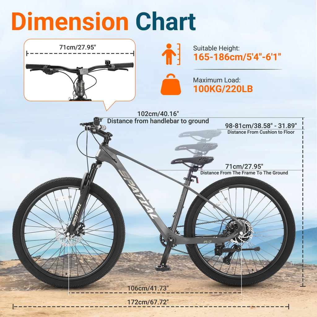 27.5 Inch  8 Speed Mountain Bike