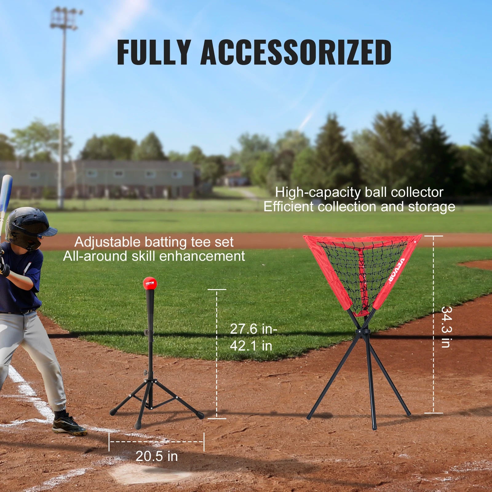 7ft x 7ft Portable Baseball  Training Net