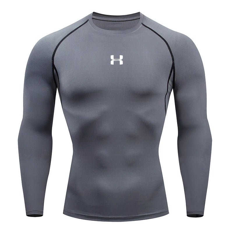 Men  Compression T-shirt Long Sleeves