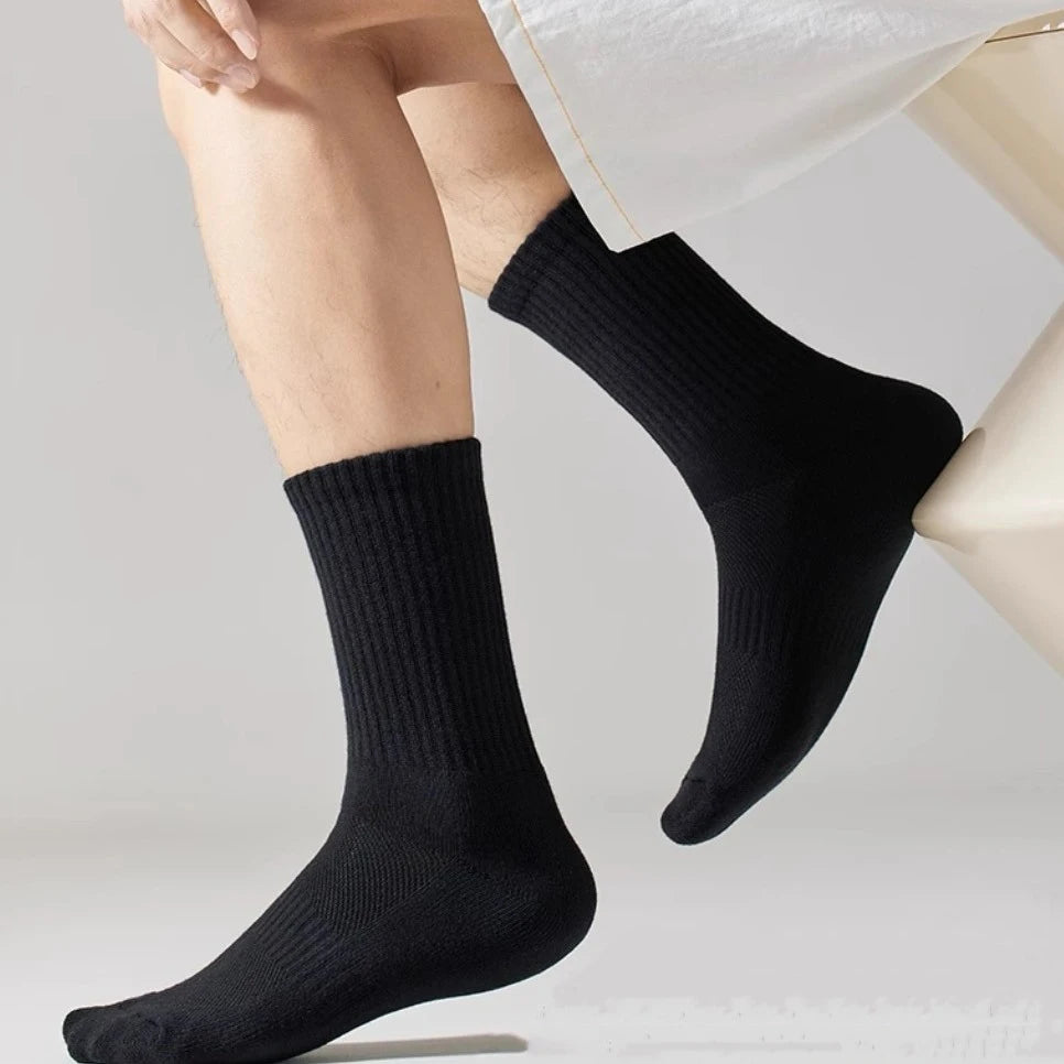 20Pairs Pure Cotton Men's High Socks