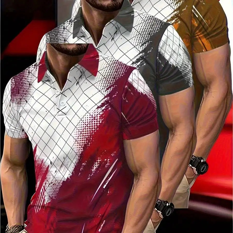 3pcs Set Breathable Casual Golf Wear