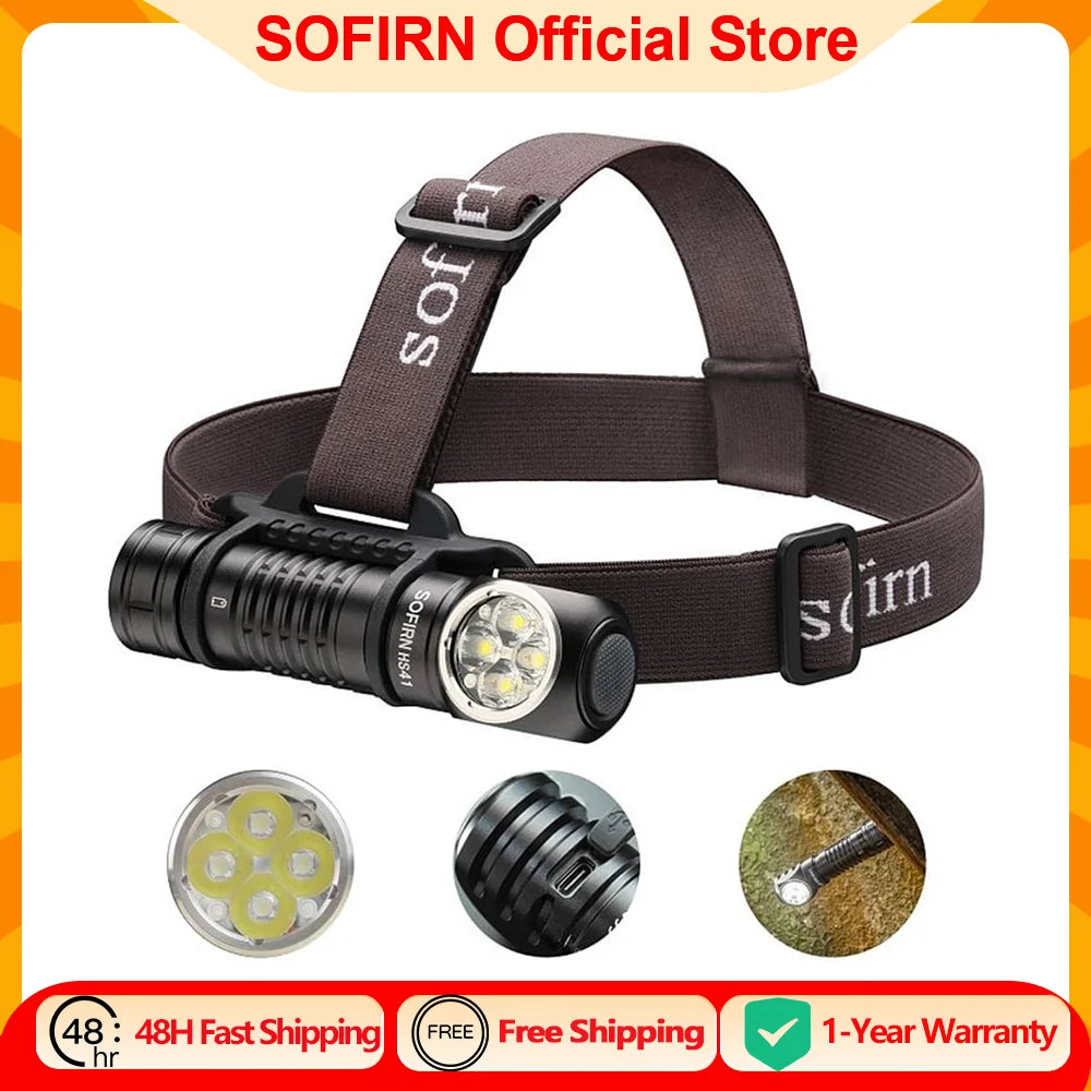 Headlamp 4000lm 21700 USB C Rechargeable