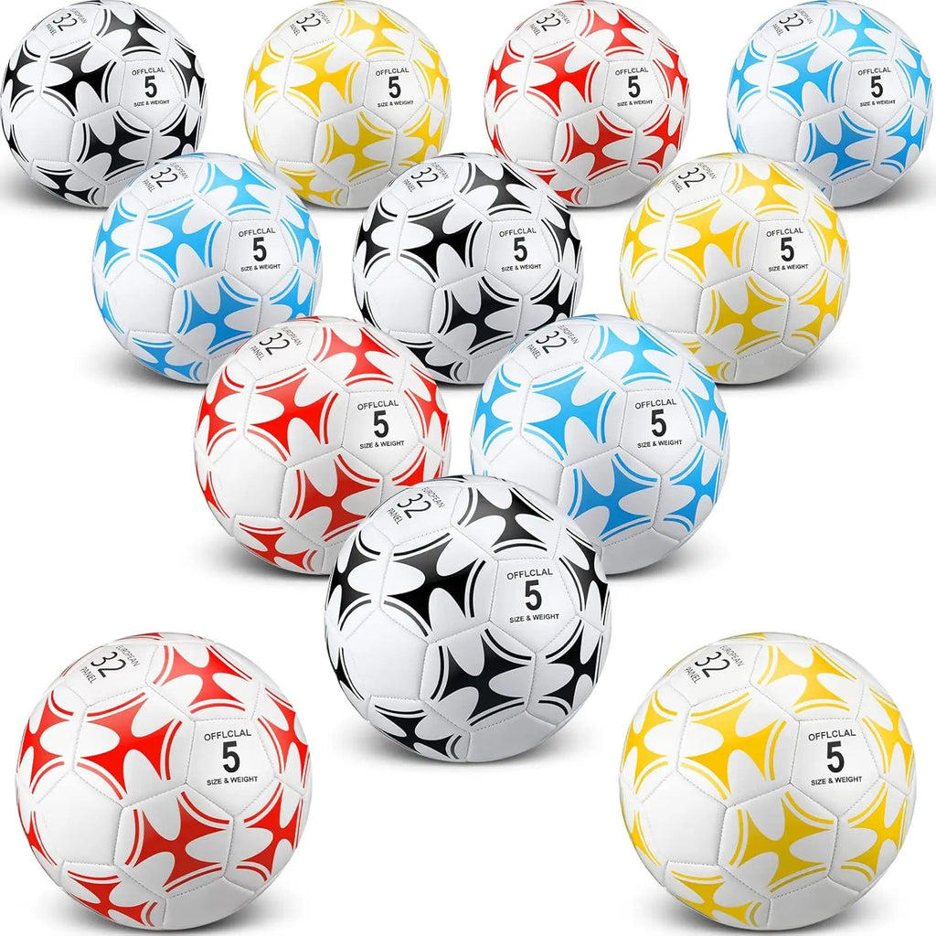 12 Pcs Soccer Balls with Pump