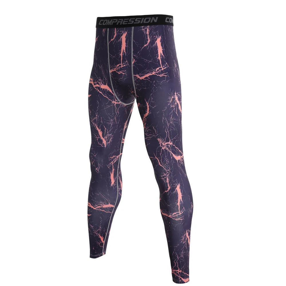 Men Camouflage Compression  Sports Leggings