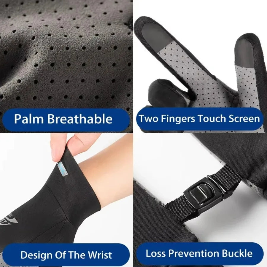 Breathable Sports Gloves Ice Silk Full Finger
