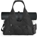 Women's Gym Bag with Yoga Mat Holder