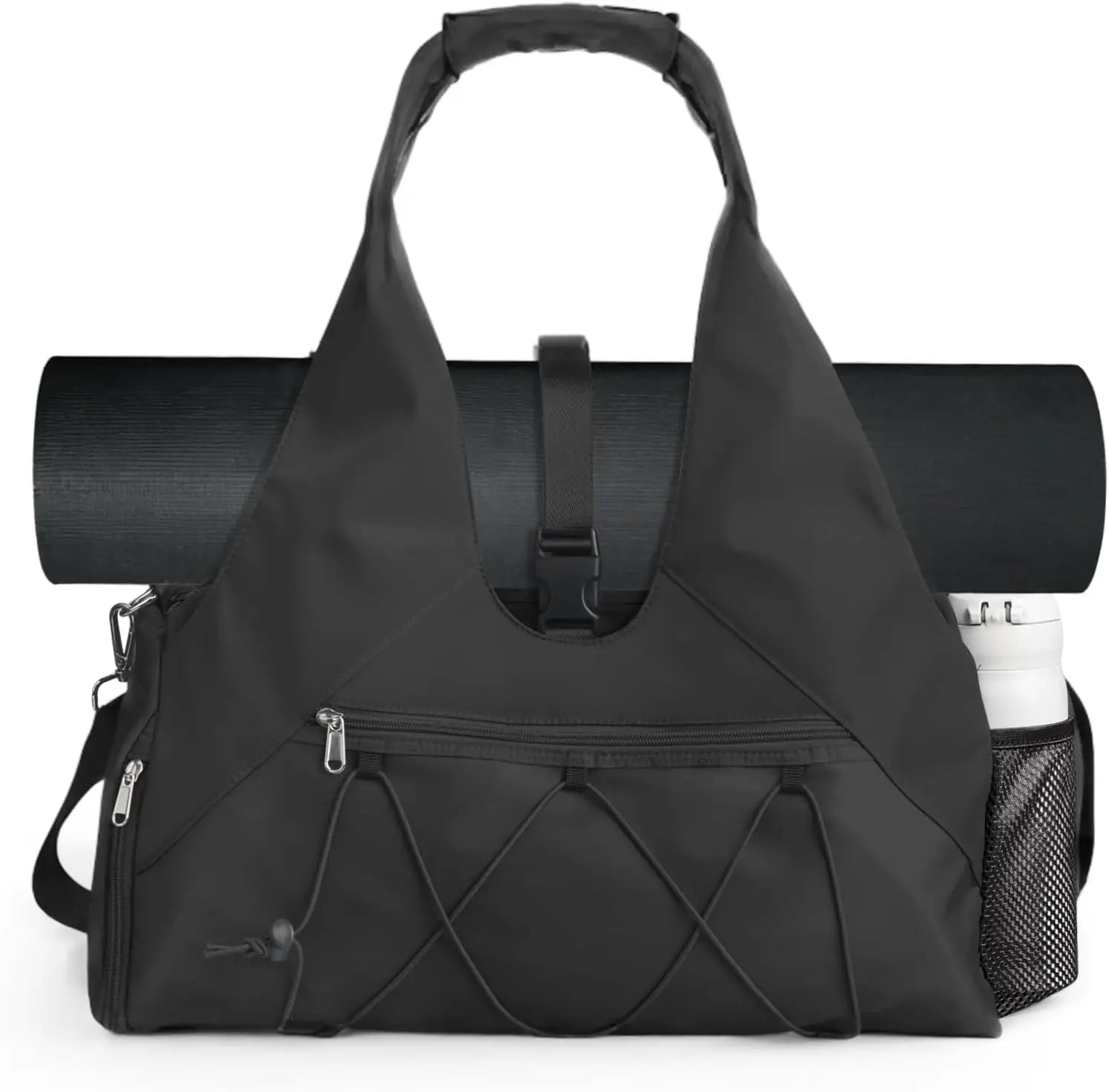 Women's Gym Bag with Yoga Mat Holder