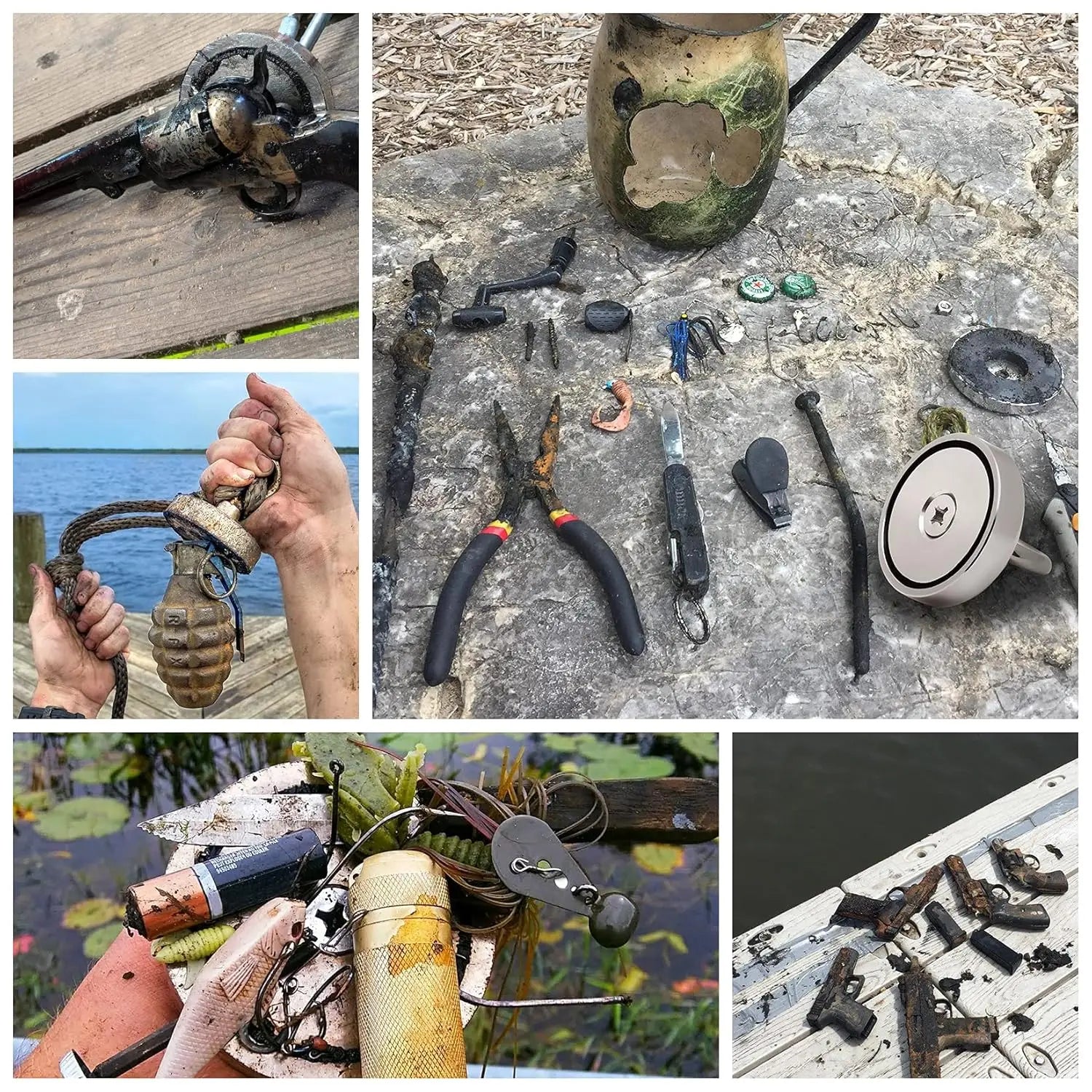 1000 LBS Fishing Magnet Kit