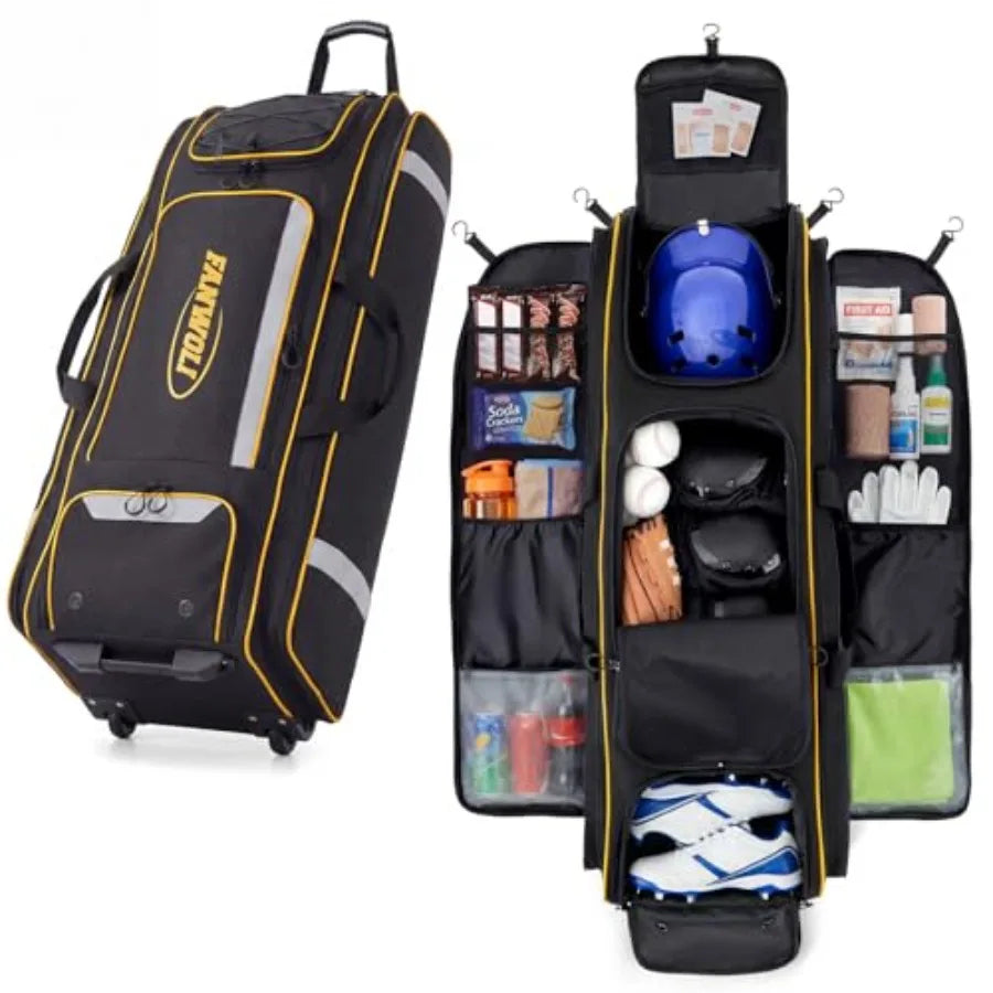 100L Rolling Baseball Catchers Gear Bag