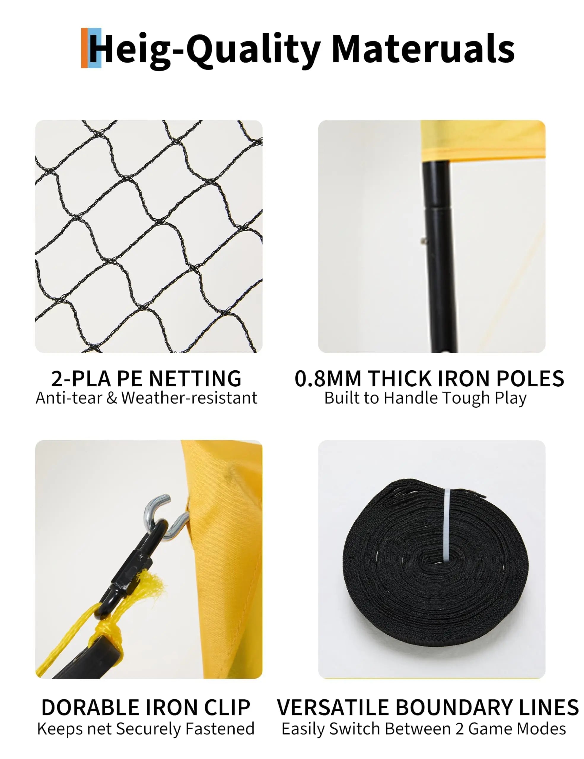 4 Square Volleyball Set