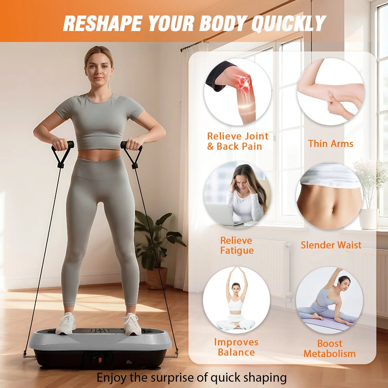 Portable Vibration Plate Exercise Machine