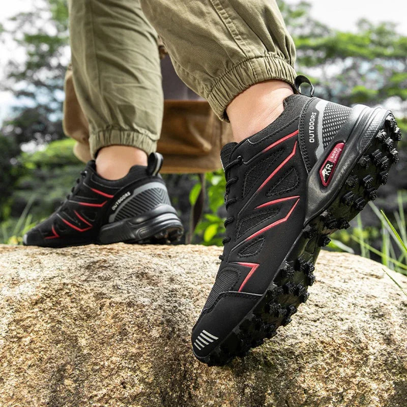 Leather Hiking Training Boots Large Size