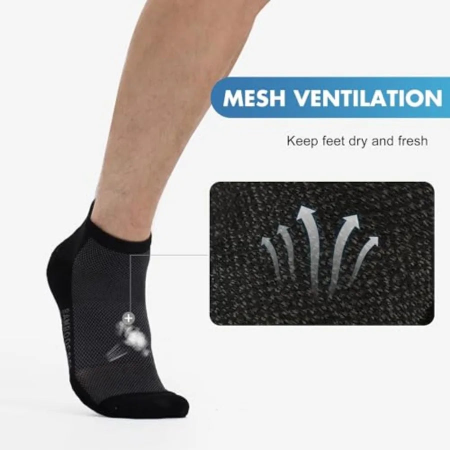 8 Pack Men's Athletic Ankle Socks