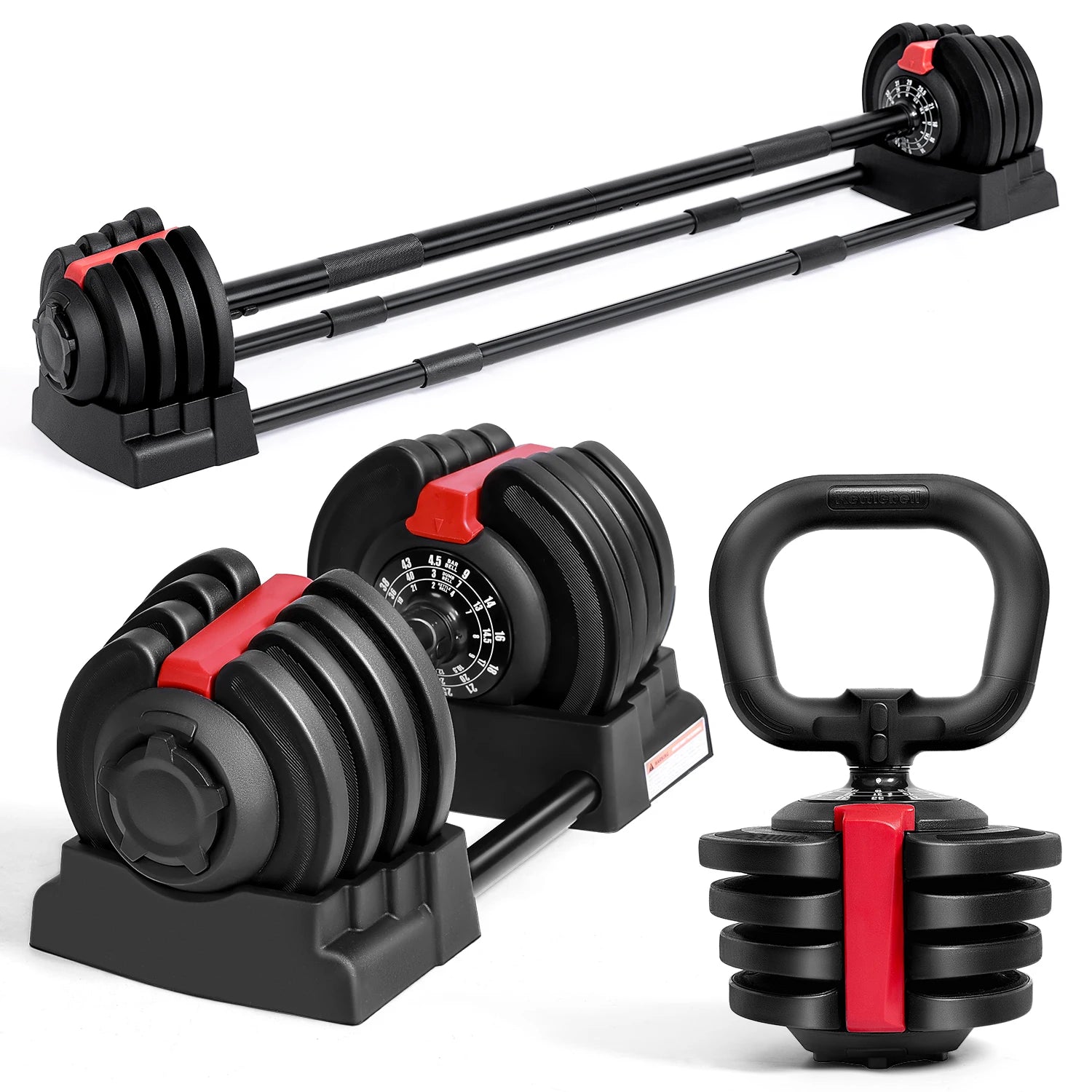 12 Free Weight Set with Connector