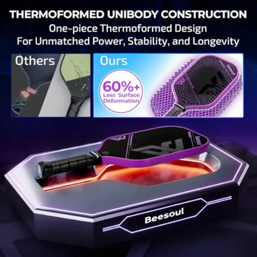 Pickleball Paddle with Thermoformed T700