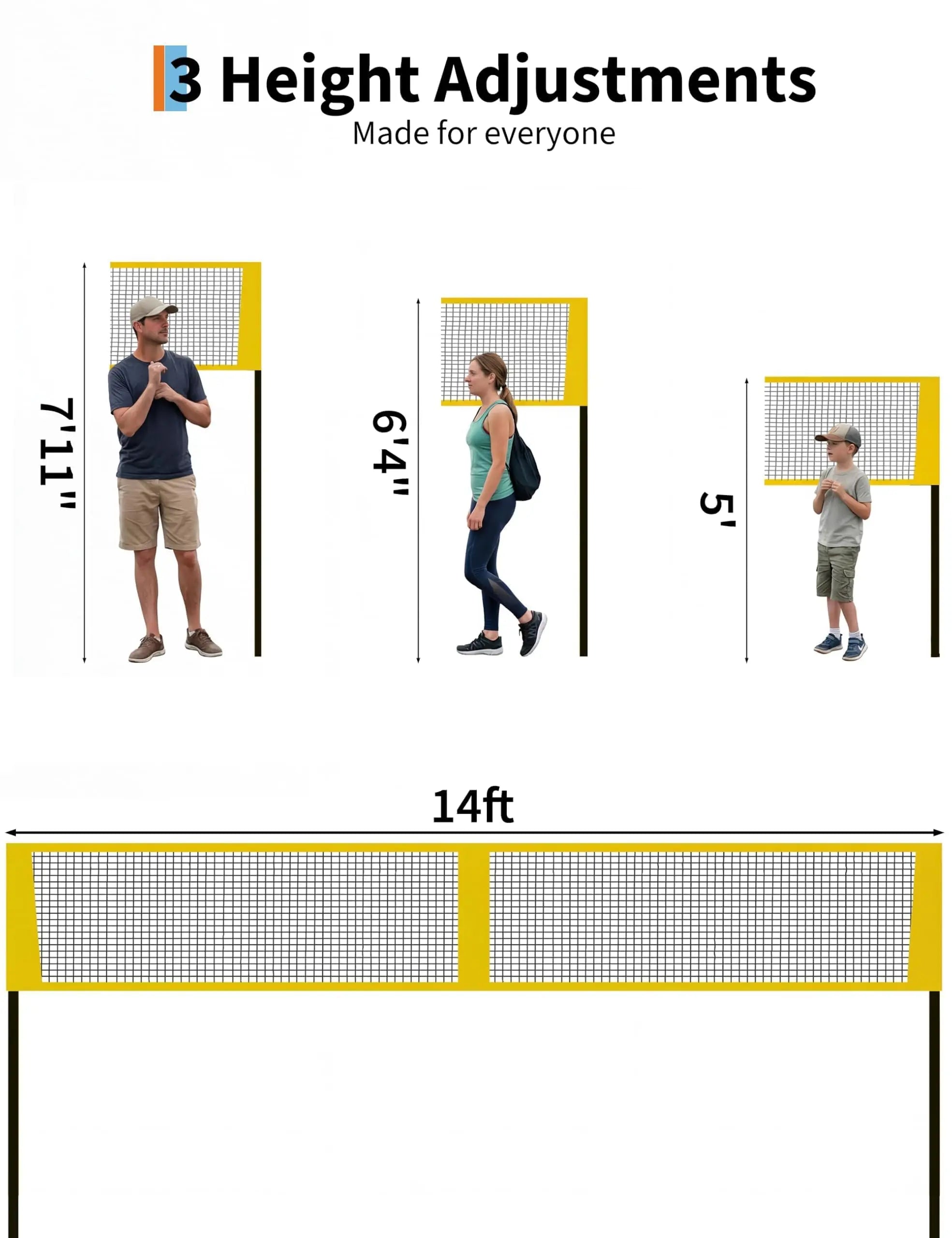 4 Square Volleyball Set