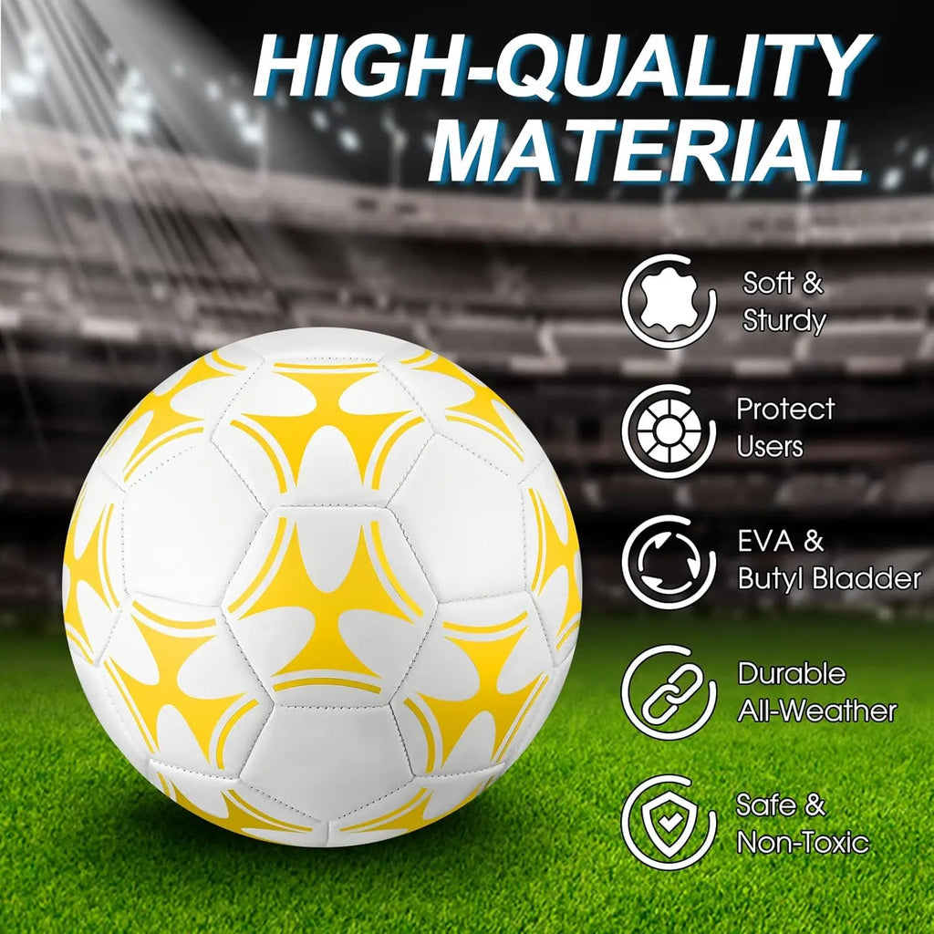 12 Pcs Soccer Balls with Pump