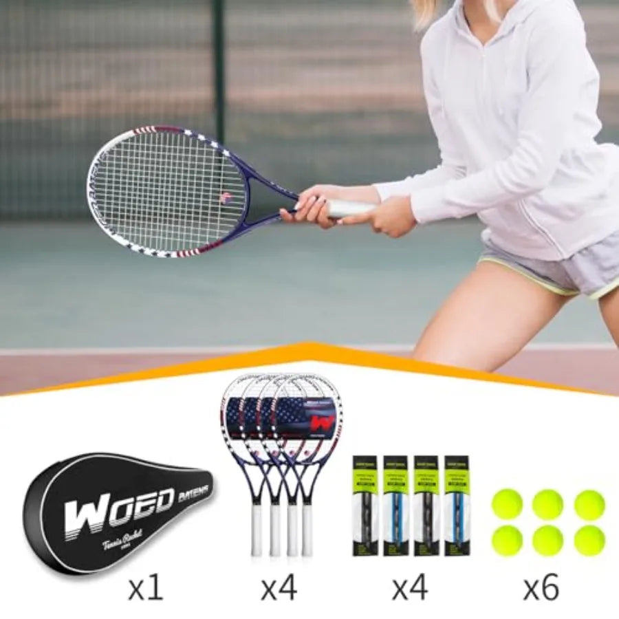 Adults 27 Inch Tennis Racquets Set
