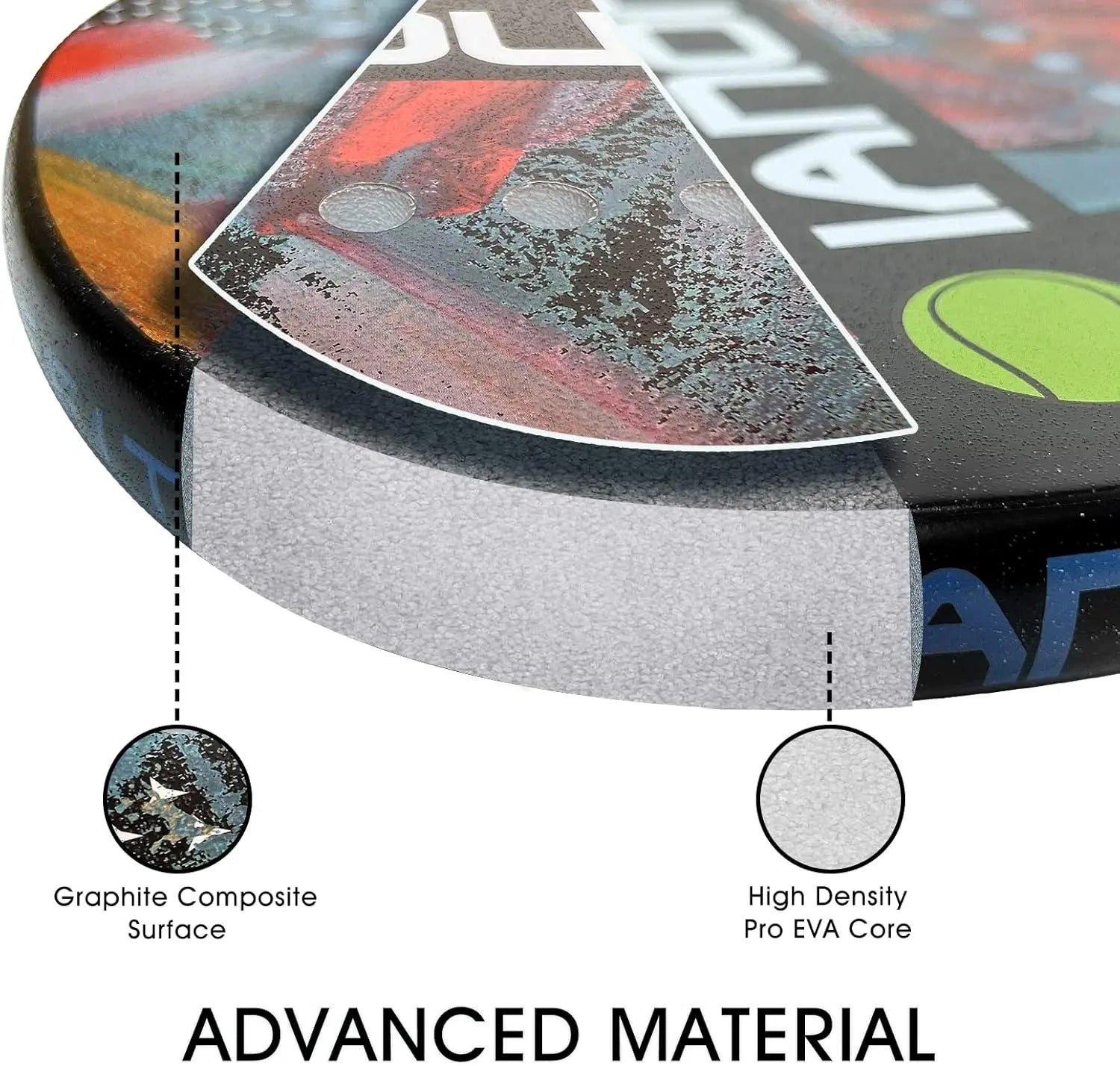 Beach Tennis Racket Carbon Fiber