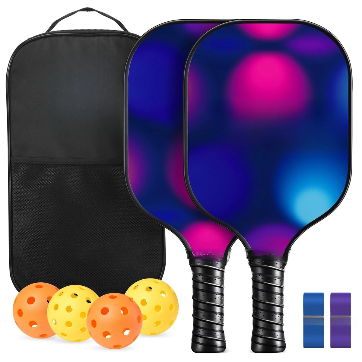 2 -4 Pack USAPA Approved Fiberglass Pickleball Paddles Set