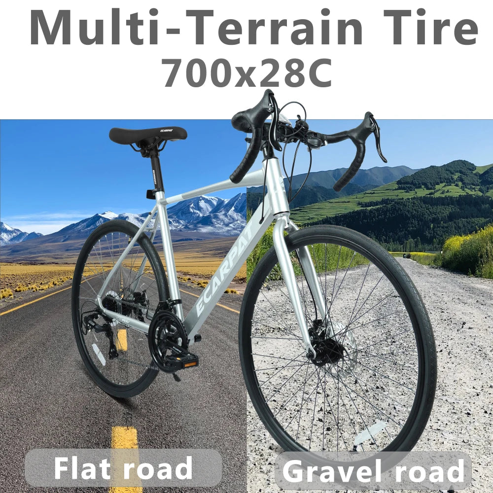 700Cx28 Road Bike: Lightweight Aluminum Frame