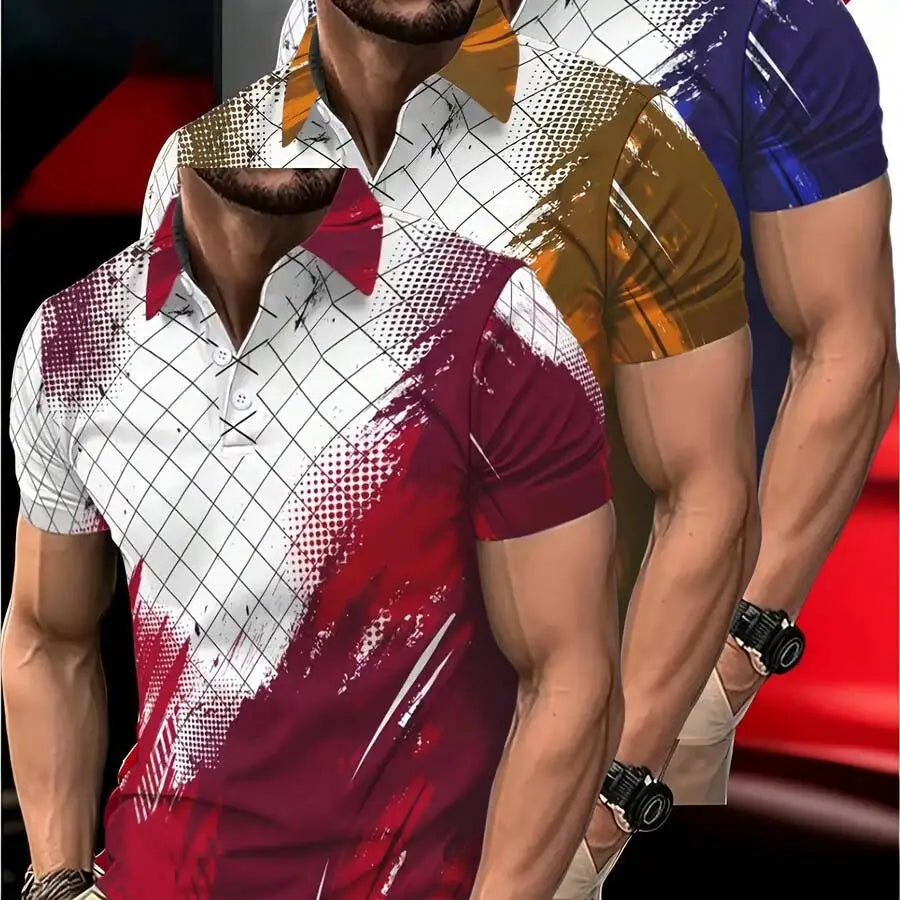 3pcs Set Breathable Casual Golf Wear