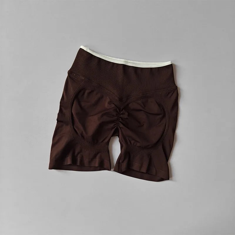 Women's High Waist Seamless Yoga Shorts