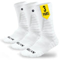 3 Pairs Compression Sports Crew Socks