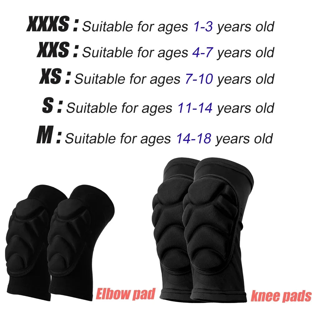 Kids Knee Pads Elbow Compression Sleeves Guard