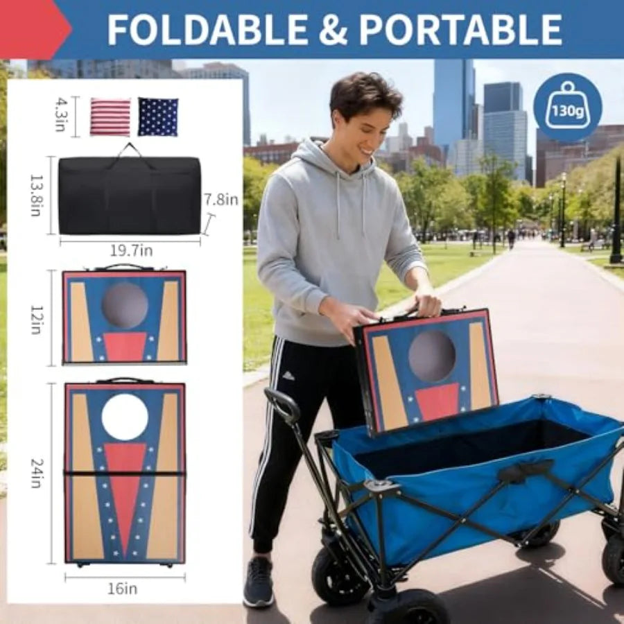 Portable Cornhole Board Set24 x 16