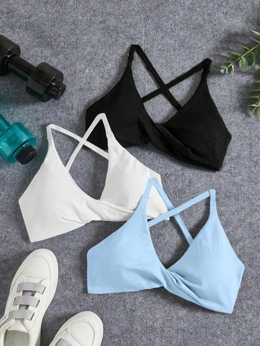 3PCS Seamless Yoga Sports Bra Set