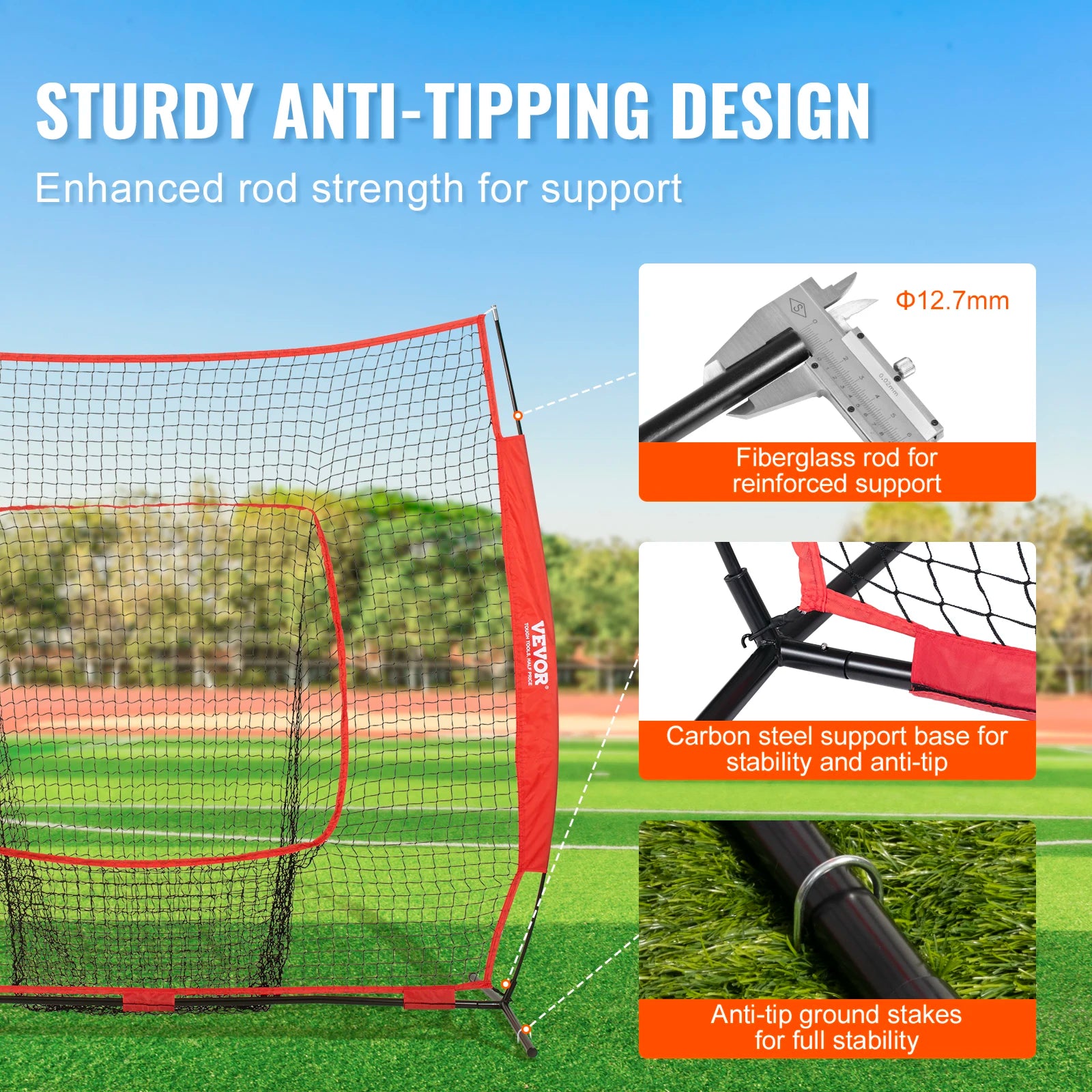 7x7 ft Baseball Softball Practice Net