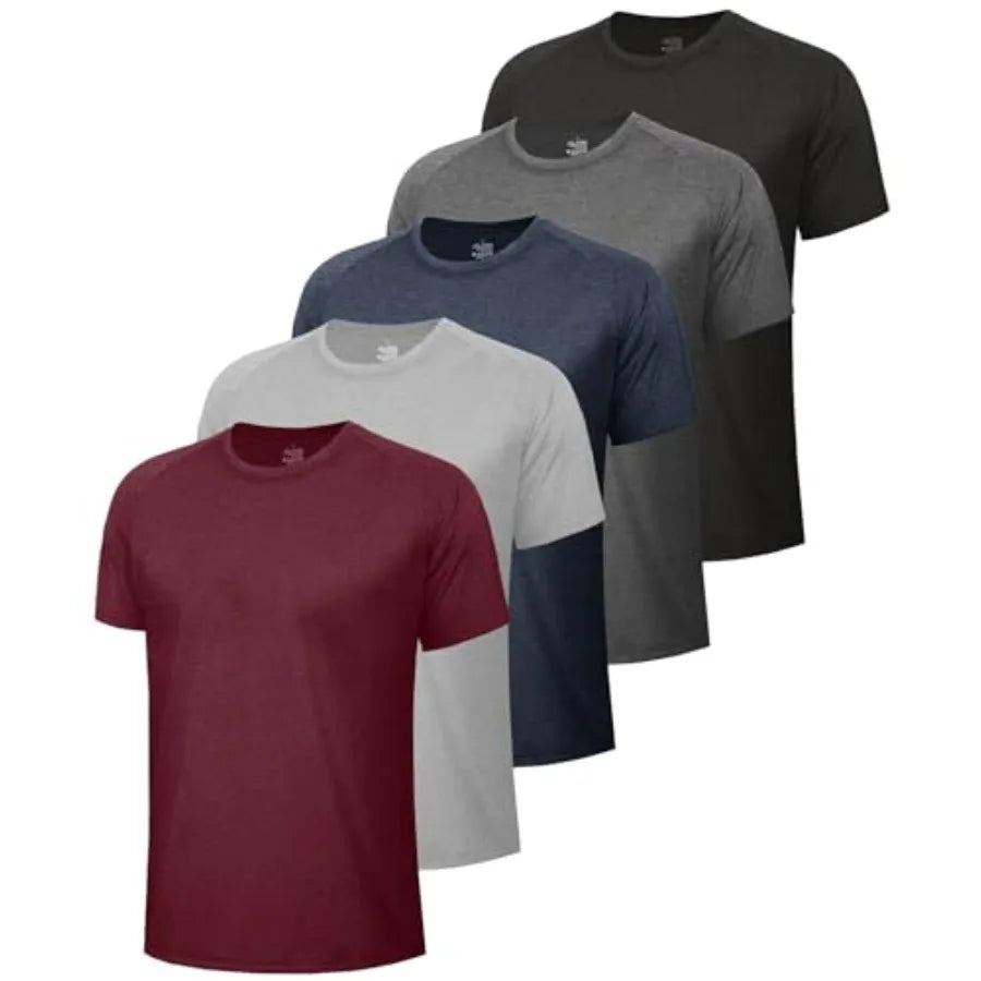5 Pack Workout Shirts for Men