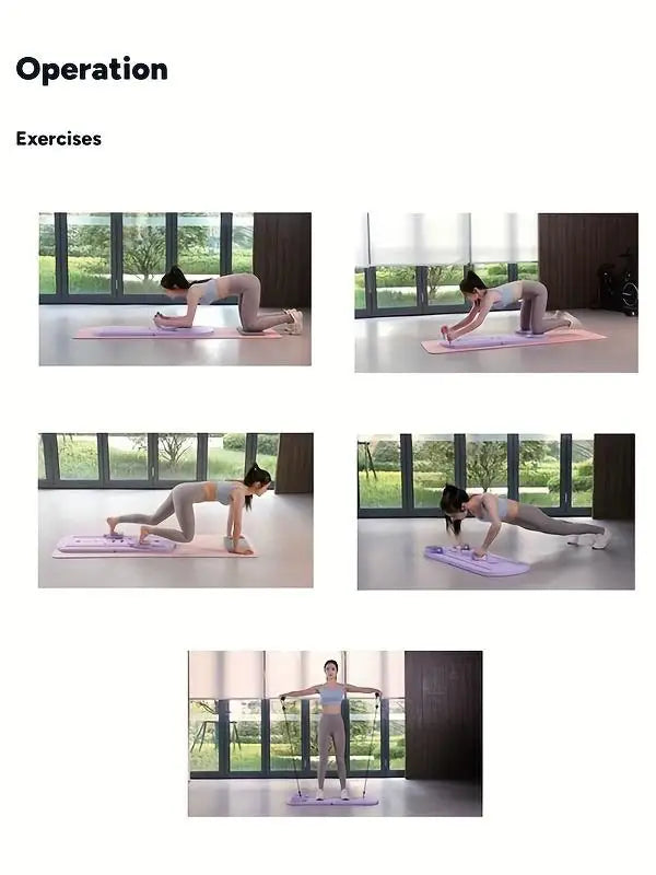 8-in-1 Multifunctional Foldable Pilates Board