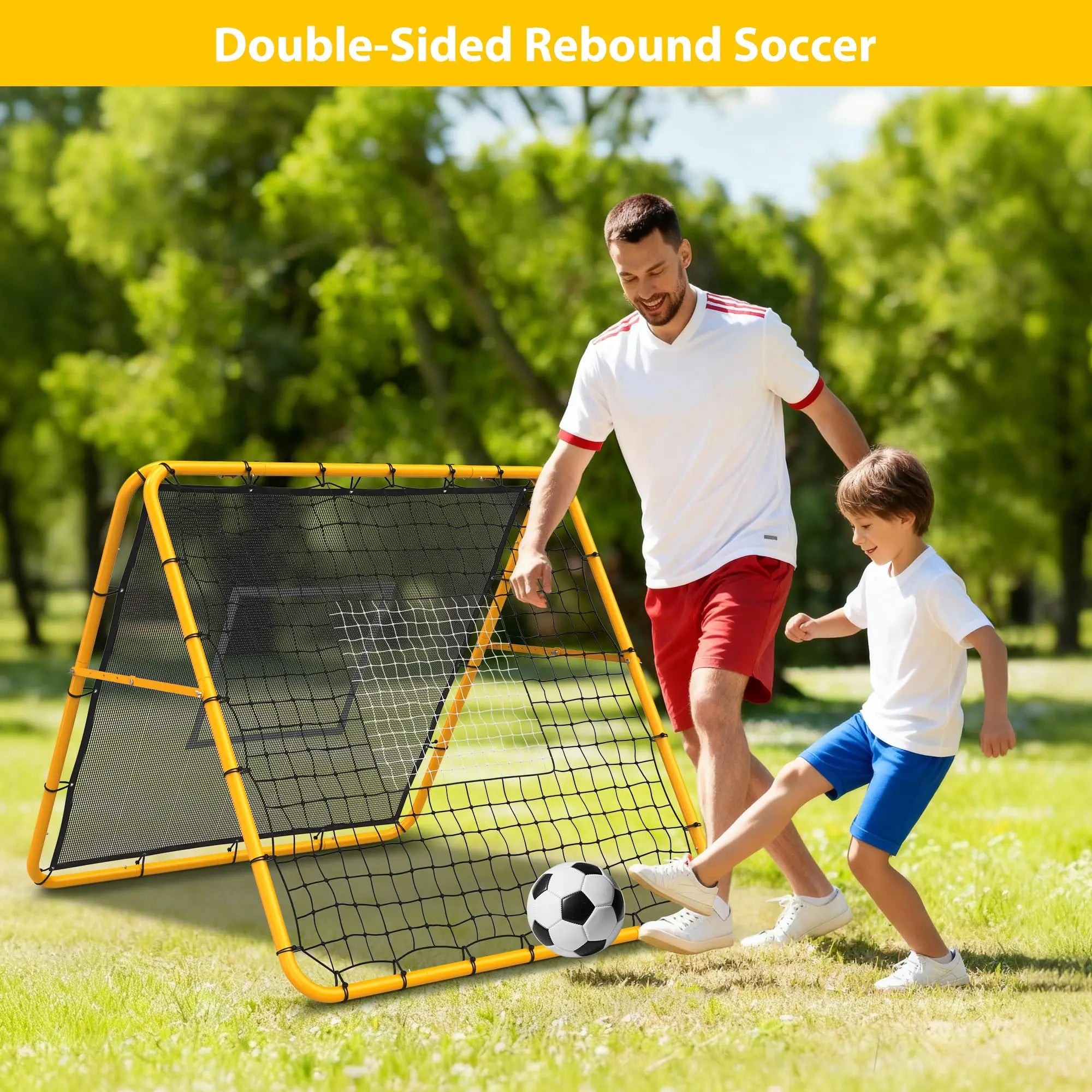 4x4 Ft Adjustable Multi-Sport Rebounder Net