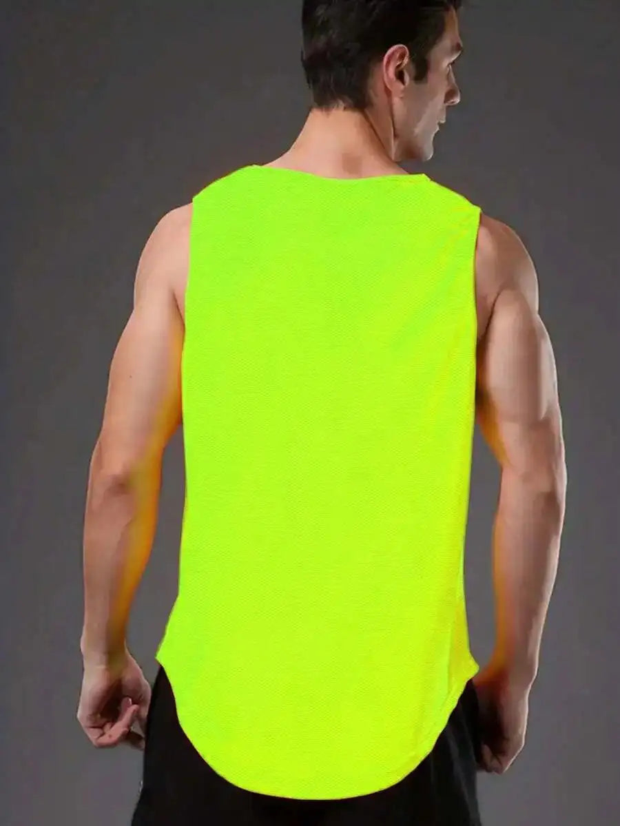 Men's Mesh Tank Top 'Never Give Up'