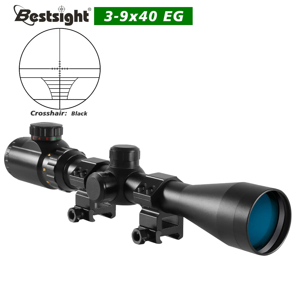 3-9x40 Hunting Scope Red or Green Illuminated
