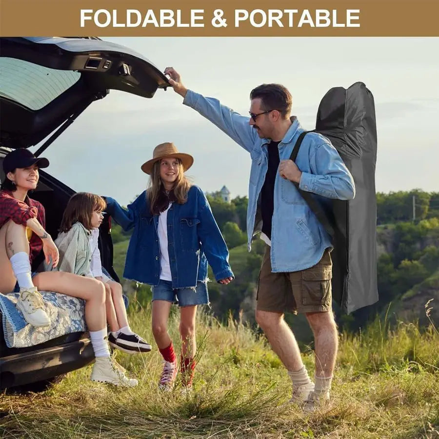 Oversized XXL Folding Camping Cot with Mattress