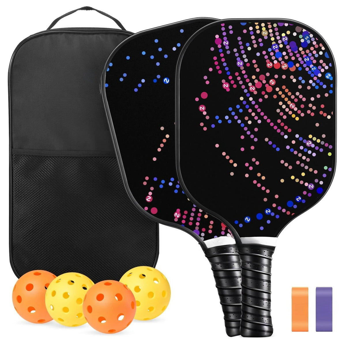 2 -4 Pack USAPA Approved Fiberglass Pickleball Paddles Set