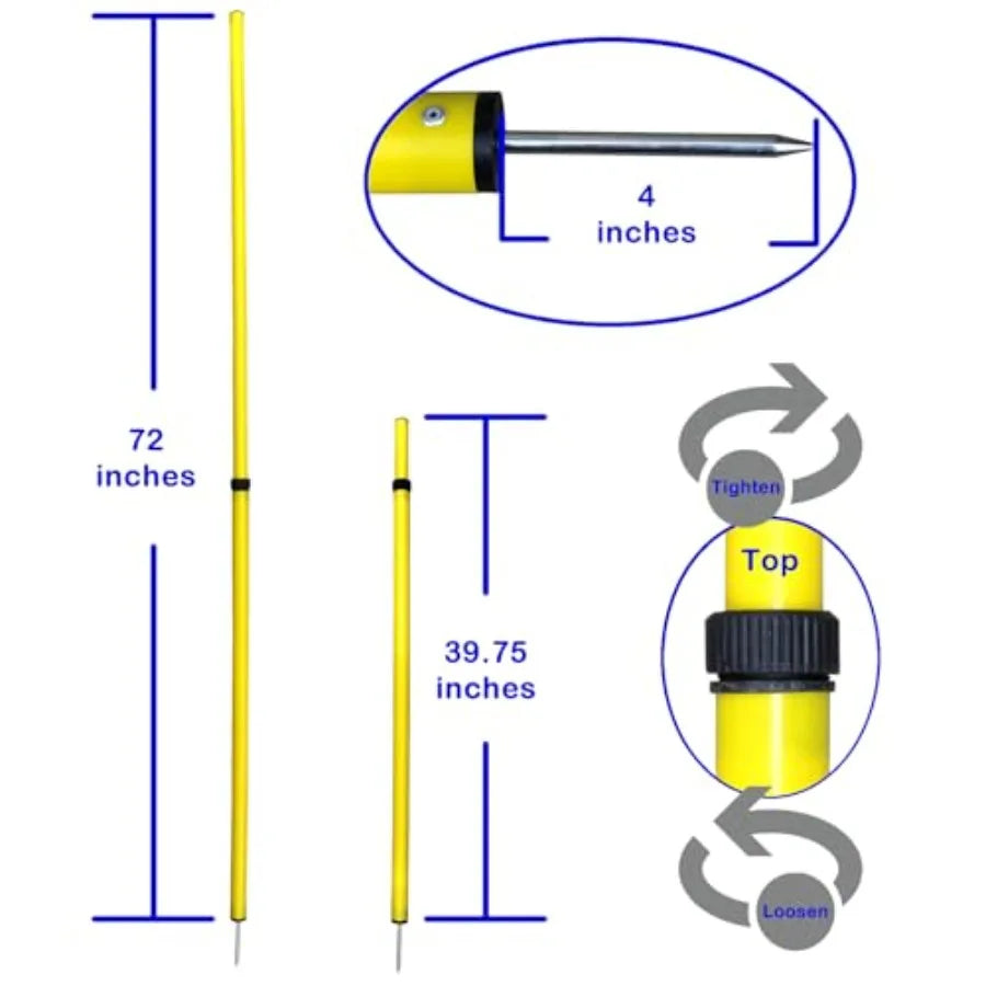 Soccer Agility Poles Telescopic