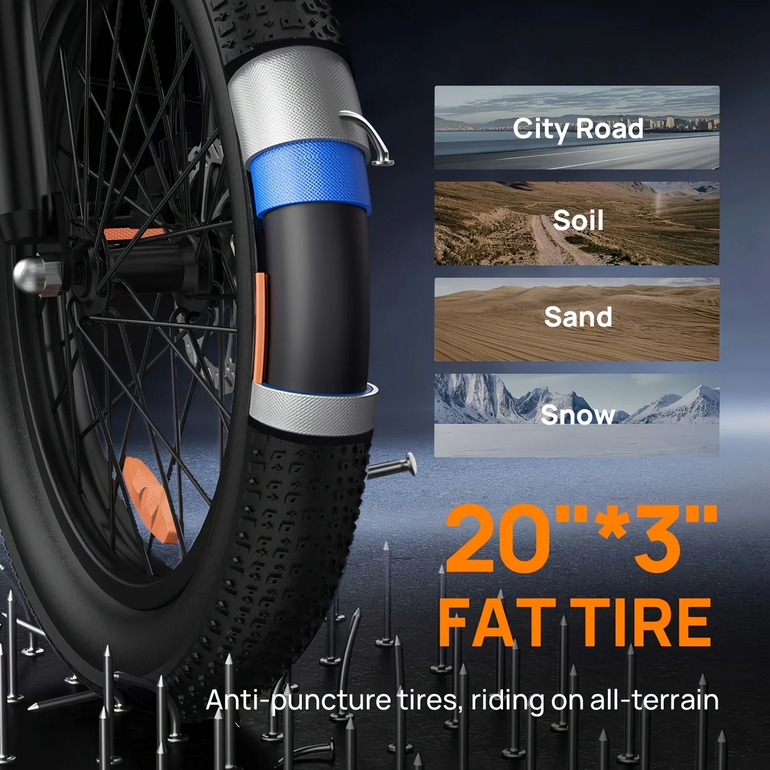 7-Speed E-Bike with Dual Disc Brake