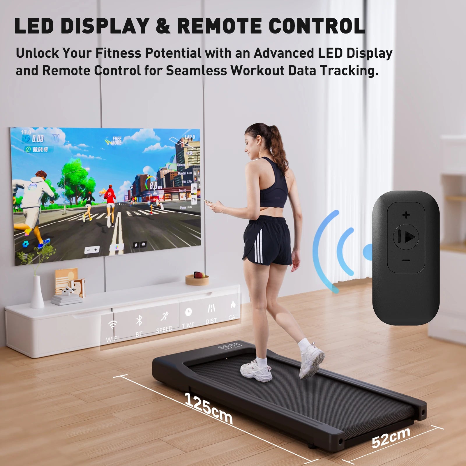 Walking Treadmill 2.5HP Anti Slip