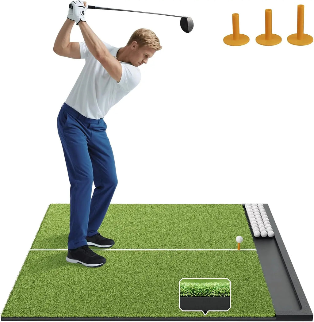 Elite Hitting Mat with Ball Tray 5x4