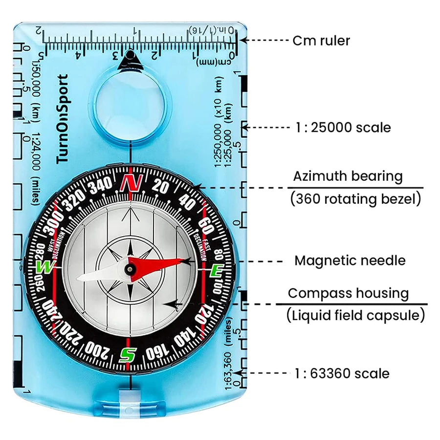 Professional Waterproof Camping Compass