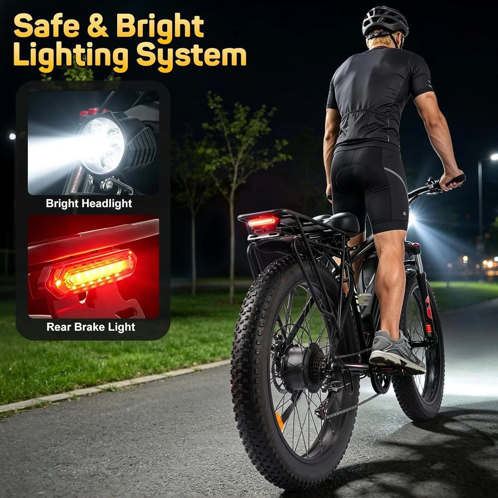 26 Inch Adult E-Bike 1000W Brushless Motor
