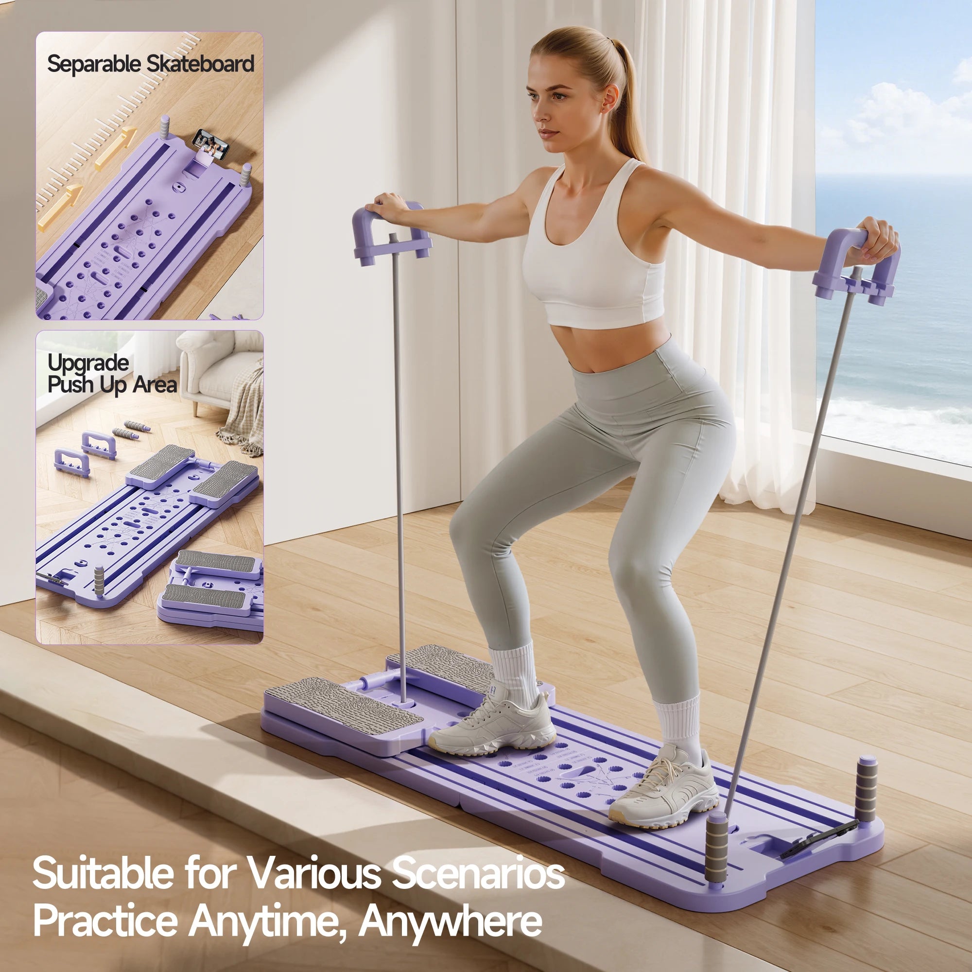 Multifunctional Foldable 4-in-1 Ab Exercise Board