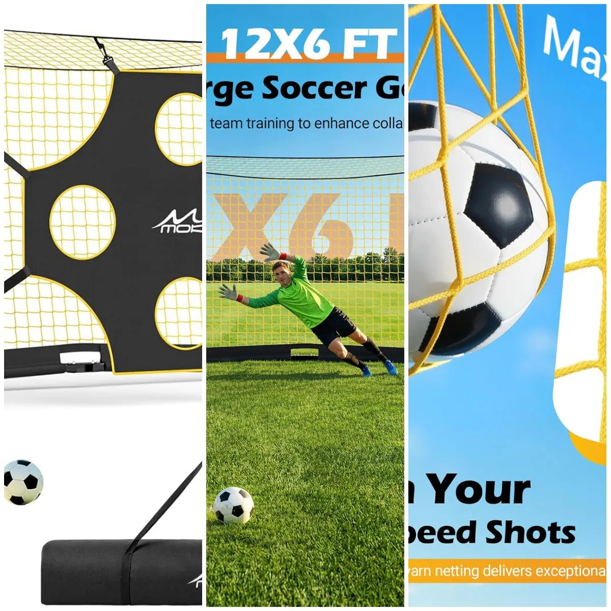 12x6 FT Soccer Goal with Precision Target